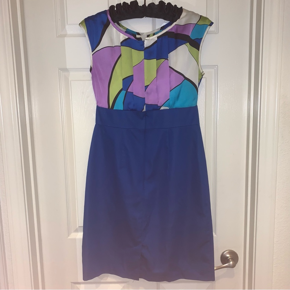 Abstract Multicolor Mini Dress - Picture 1 of 7